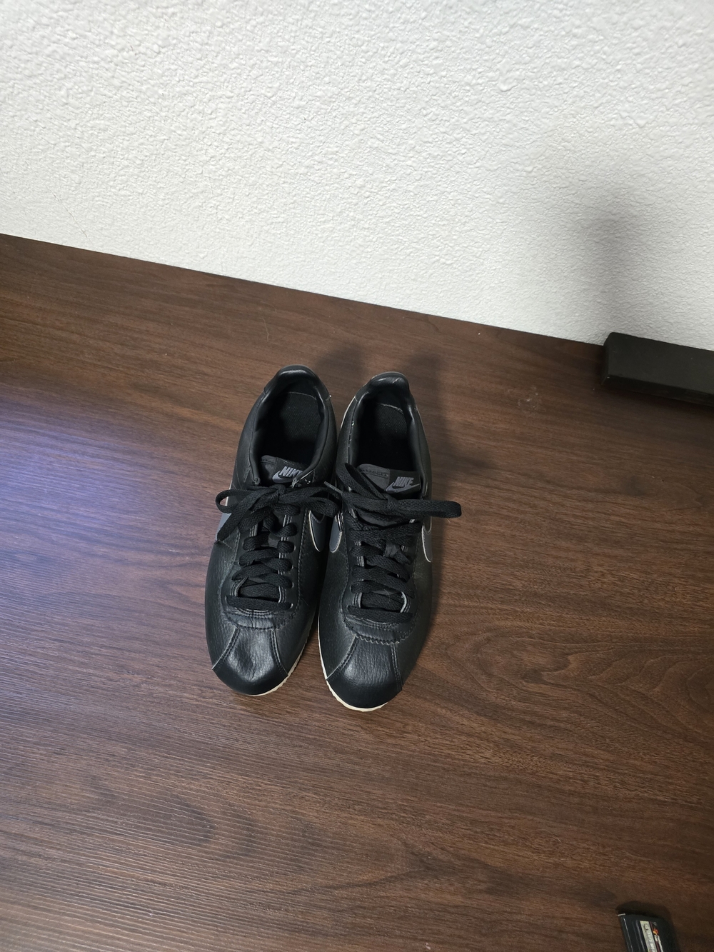 Nike Classic Cortez Leather Black Anthracite Mens 7.5